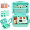Picture of YouKnow Hard Case and Silicone Cover for Yoto Mini Player, Kids Audio Music Accessory with Card Case Holder for up to 20 Cards (Green)