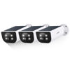 Picture of AOQEE 2K Solar Camera Outdoor Wireless-2.4Ghz WiFi Cameras for Home Security, Continuous Power, Color Night Vision, SD Card/Cloud Storage, Waterproof, Compatible with Alexa/Google Home S1 (3 Pack)