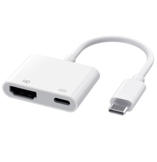 Picture of AIRSKY USB C to HDMI Adapter for iPhone 15/16 to TV, Type C Digital AV HDMI Adapter with 100W Fast Charging and 4K@60Hz HDMI Converter, Compatible with iPhone15 iPhone16 MacBook Ipad