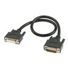 Picture of RIIEYOCA DB15 Male to Female Serial Cable, Male to Female 15 Pin Gold Plated Connecter Straight Through Cord, for Data Communication 0.5M（Black）