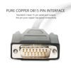Picture of RIIEYOCA DB15 Male to Female Serial Cable, Male to Female 15 Pin Gold Plated Connecter Straight Through Cord, for Data Communication 0.5M（Black）
