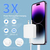 Picture of 20W USB C Fast Charger 10 FT [MFi Certified] Compatible with iPhone 14 13 12 11 XS XR X 8 iPad, 3 Pack PD Wall Charger Block with 10FT Long Type C Lightning Cable (White)