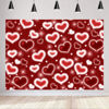 Picture of LYCGS 7X5FT Red Heart Photo Backdrop 90s Backdrops for Photoshoot Valentine's Day Backdrop Women Men Happy Birthday Photography Background Banner Photo Booth Studio Props X-91