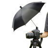 Picture of Generic Large Camera Umbrella Hot Shoe for Rain Sun 19inch, DSLR Camera Rain Cover Shade, Protector for Canon, Sony, Nikon, Fuji, Olympus, Ajustable Height & Angle, Black, H37-FBA