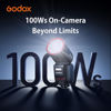 Picture of GODOX V100 S GODOX Flash for Sony - Global Shutter,Touchscreen Control,100W TTL Camera Flash GODOX V1 for Sony Upgraded,70 Full Power Consecutive Flashes, Camera Flash for Sony a7iii Flash etc