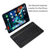 Picture of Ultra-Slim Bluetooth Keyboard Portable Mini Wireless Keyboard Rechargeable for Apple iPad iPhone Samsung Tablet Phone Smartphone iOS Android Windows (10 inch Black)