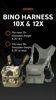 Picture of Mystery Ranch Bino Harness 12x, Chest Rig, Binocular Case, Tactical Pouch, for Rough Country, Hunting, Outdoors - Foliage