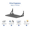 Picture of AREAJD All Black Small Mini Projector Mount, Projector Shelf/Cable Box Wall Mount/Router Wall Mount,Projector Wall Mount Floating,Projector Shelf for Wall,Projector Holder Stand Accessories