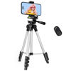 Picture of Phone Tripod, Lusweimi 44-inch iPhone Tripod with Phone Holder Mount/Wireless Remote for Cell Phone/Camera/Webcam/GoPro, Tabletop Lightweight Tripod for iOS/Android/Smartphone