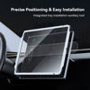 Picture of SUMK Tempered Glass Screen Protector for Tesla Model 3 Highland Accessories 2024 2025 [HD & 9H Anti-scratch] 15.4 inch Front & Rear Touchscreen Protector for Tesla Model 3 Highland - 2pcs