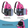 Picture of MOSISO Camera Sling Bag, DSLR/SLR/Mirrorless Camera Backpack Case Shockproof Photography Backpack with Tripod Holder & Removable Modular Inserts Compatible with Canon/Nikon/Sony/Fuji, Bright Rose