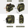 Picture of WOLFHUNT Binocular Harness Chest Pack Magnetic Closure, Bino Case with Detachable Rangefinder Pouch, Camouflage Bino Bag (Camo Woodlands, Medium)