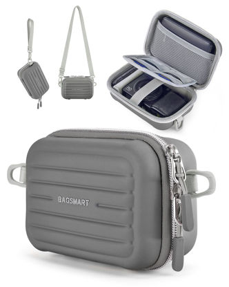 Picture of BAGSMART Digital Camera Case, Waterproof & Protective Small Camera Bag with 2 Carrying Ways, Lightweight camera sling bag for Canon PowerShot ELPH 180/190 / Sony DSCW800/DSCW830 - Grey
