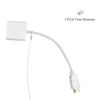 Picture of Ciyebst Cable Tethers 5 Pack with Crimping Tool (12 Inches, White Color), Adjustable Security Cable Look, Universal DIY Adapter Tethering Ties Kit for Computer Cord, Pre-Assembled, Tamper-Resistant