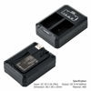 Picture of JJC LP-E6 Battery Charger USB Dual Slot for Canon EOS R6 Mark II R6 R5 Mark II R5 R7 R 90D 80D 70D 60D 6D Mark II 7D Mark II 5D Mark IV 5D Mark III 5D Mark II 5DS 5DS R Cameras