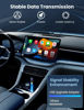 Picture of Mini Wireless Carplay and Android auto Adapter with Fastest Connection Car, No Latency Wireless Carplay Adapter, Tying to Cars from 2016 & Phone with Android 10+ / iPhone 6 or Above USB-A/Type-C Blue