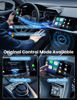 Picture of Mini Wireless Carplay and Android auto Adapter with Fastest Connection Car, No Latency Wireless Carplay Adapter, Tying to Cars from 2016 & Phone with Android 10+ / iPhone 6 or Above USB-A/Type-C Blue