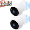Picture of AMTIFO Security Cameras Wireless Outdoor: Magnetic 2-Pack Install-Free Indoor Smart 2K WiFi - Long Battery Life Powered Cameras for Home Security with AI Motion Detection