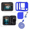 Picture of debous Hero13 Black Silicone Protective Case Bag Screen Protector for GoPro Hero 13 Black Hero13 Black,Glass Screen Protector Soft Rubber Cover (Blue)