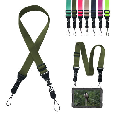 Picture of Gowjaw Adjustable Shoulder Strap:Comfortable iPad Strap Nylon Neck Lanyard for iPad/Samsung Tablet Case,Camera Binocular Crossbody Laptop Luggage Bag(Army Green)