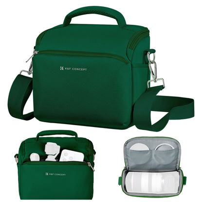 Picture of K&F Concept Camera Sling Bag Small Crossbody Camera Case DSLR/SLR/Cute Compact Shoulder Photography Bags for Photographers-Green