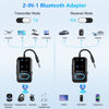 Picture of Bluetooth 5.3 Transmitter Adapter for Airplane 2-in-1 Wireless Bluetooth Audio Transmitter Receiver for 3.5mm Aux Jacks on Flight/TV/Gym Equipment, for up to 2 Wireless Headphones, Cell Phones
