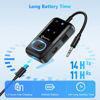 Picture of Bluetooth 5.3 Transmitter Adapter for Airplane 2-in-1 Wireless Bluetooth Audio Transmitter Receiver for 3.5mm Aux Jacks on Flight/TV/Gym Equipment, for up to 2 Wireless Headphones, Cell Phones