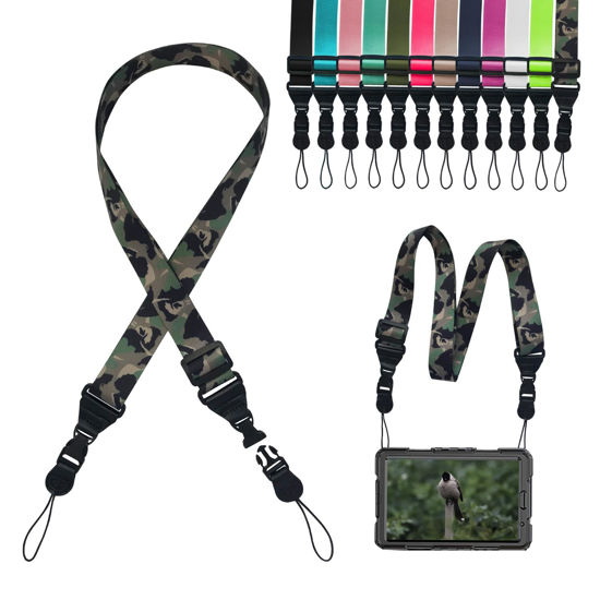 Picture of Gowjaw Adjustable Shoulder Strap:Comfortable iPad Strap Nylon Neck Lanyard for iPad/Samsung Tablet Case,Camera Binocular Crossbody Laptop Luggage Bag(Camouflage color)