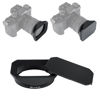 Picture of JJC Metal Square Lens Hood Shade for Fuji Fujifilm XF 16-50mm f/2.8-4.8 R LM WR Lens on Fujifilm X-T5 X-T50 XT5 XT50 Camera, XF 16-50mm Lens Hood, with Protective Hood Cap