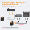 Picture of COMICA Vimo Q Wireless Lavalier Microphone System with 4 Transmitters and 1 Receiver, 4 Audio Tracks Individual Output, Noise Cancellation, 656' Range, Lav Mic for Camera, iPhone, Android, PC, etc