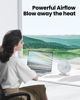 Picture of Gaiatop USB Desk Fan, 5.5 Inch Small Quiet Powerful 3 Speeds 90° Rotate, Personal Mini Portable Desktop Table Fans, Cooling for Home Office Car Travel Indoor Outdoor White
