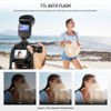 Picture of NEEWER Z1-C TTL Round Head Flash Speedlite for Canon with Magnetic Dome Diffuser, 76Ws 2.4G 1/8000s HSS Speedlight, 10 Levels LED Modeling Lamp, 2600mAh Battery, 480 Full Power Shots, 1.5s Recycling