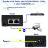 Picture of 60W Gigabit PoE++ Injector - 10/100/1000Mbps, RJ-45 Shielded, IEEE 802.3af/at/bt Compliant, Up to 100m,PoE Switch Adapter for High-Power Ethernet