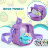 Picture of LoDrid Travel Carrying Case Compatible With Moonlite Storytime Mini Projector and Digital Storybooks, with Transparent Pocket and Adjustable Shoulder Strap for Story Reels, Purple, Case Only