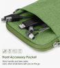 Picture of MoKo Padded Ereader Sleeve Case for 6-7 inch Ereader Tablet Bag Protective Cover Pouch with a Carabiner, Grass Green