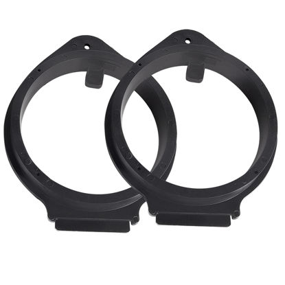 Picture of NuIth Aftermarket Front & Rear Door Speaker Adapter Spacer Ring for GM GMC 2006-2019, Chevy 2006-2021, Cadillac 2007-2014 Vehicles 6.5 Inch Speaker Bracket Installation 2 Pack