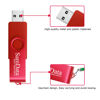 Picture of SamData 128GB USB Flash Drives 1 Pack 128GB Thumb Drives Memory Stick Jump Drive with LED Light for Storage and Backup (1 Pack Red)