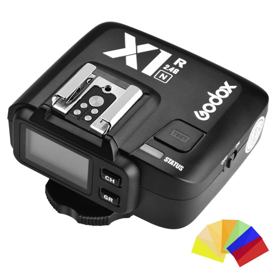 Picture of Godox X1R-N i-TTL 2.4G Wireless Remote Flash Trigger Receiver Compatible for Nikon Camera, HSS1/8000s, 5 Groups and 32 Channels,2.4G Wireless X System (Receiver Only)