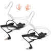 Picture of HYS 3.5mm Police Listen Only Acoustic Tube Earpiece with One Pair Medium Earmolds for Speaker Mics