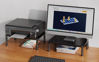 Picture of Zimilar 2 Pack Monitor Stand , 3 Height Adjustable Stand with Unique Star Mesh for Computer, Laptop, Printer, Notebook, iMac, Premium Metal Monitor Risers for 2 Monitors