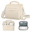 Picture of K&F Concept Camera Sling Bag Small Crossbody Camera Case DSLR/SLR/Cute Compact Shoulder Photography Bags for Photographers-Beige