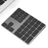 Picture of Foloda Bluetooth Number Pad: Wireless BT Numeric Keypad, Multi-Devices Rechargeable USB C Numpad, 34 Keys Financial Accounting Extensions Data Entry Keyboard for Laptop, PC, iMac, MacBook, Notebook
