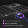 Picture of Foloda Bluetooth Number Pad: Wireless BT Numeric Keypad, Multi-Devices Rechargeable USB C Numpad, 34 Keys Financial Accounting Extensions Data Entry Keyboard for Laptop, PC, iMac, MacBook, Notebook