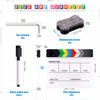 Picture of Glarks 8Pcs 10x12inch Colorful Acrylic Film Directors Clapboard Set, Plastic Film Clapboard Cut Action Scene Clapper Board with 5 Marker Pens, Hex Wrench and Blackboard Eraser