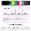 Picture of Glarks 8Pcs 10x12inch Colorful Acrylic Film Directors Clapboard Set, Plastic Film Clapboard Cut Action Scene Clapper Board with 5 Marker Pens, Hex Wrench and Blackboard Eraser