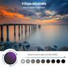 Picture of NEEWER 72mm ND2-400 (1-9 Stops) Variable ND Filter with Lens Cap, Lanyard, Cleaning Cloth, Precise Neutral Density Adjustment, Fingerprint & Scratch Resistant Multicoated Optical Glass
