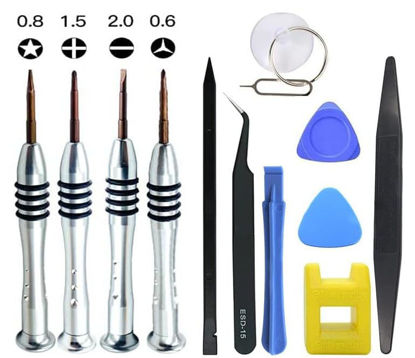 Picture of Screwdriver Repair Set Tool Cleaning Kit for Apple iPhone 5 6 6S 7 8 X XS XR SE 11 12 13 14 15 Plus Pro Max mini ipod,ipad,Mobile cell phones,Switch,watch,Glasses,Camera,Tablet,etc