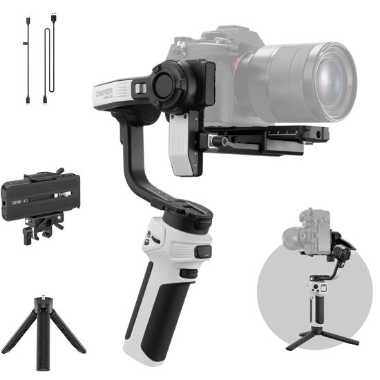 Picture of ZHIYUN CINEPEER WEEBILL 3E Mirrorless Gimbal Lightweight Stabilizer, Up to 3kg/6.6lbs Payload, 3-Axis Camera Gimbal for Canon/Sony/Panasonic/Nikon, Bluetooth Shutter Control, Native Vertical Shooting
