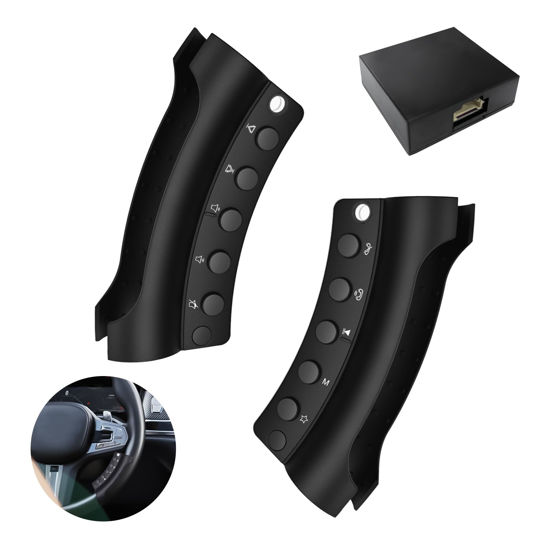 Picture of Y-METDRIVING Wireless Steering Wheel Remote Control with Signal Indicator, only Supports Y-metdriving Portable Car Stereo and Other Android Car Stereo,Bluetooth Interface Function Control
