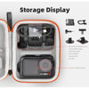 Picture of FSIDIWT Carrying Case for DJI Osmo Action 5 Pro/4/3, Portable PU Storage Travel Bag for DJI Osmo Action 5 Pro/4/3 Accessories (Orange)